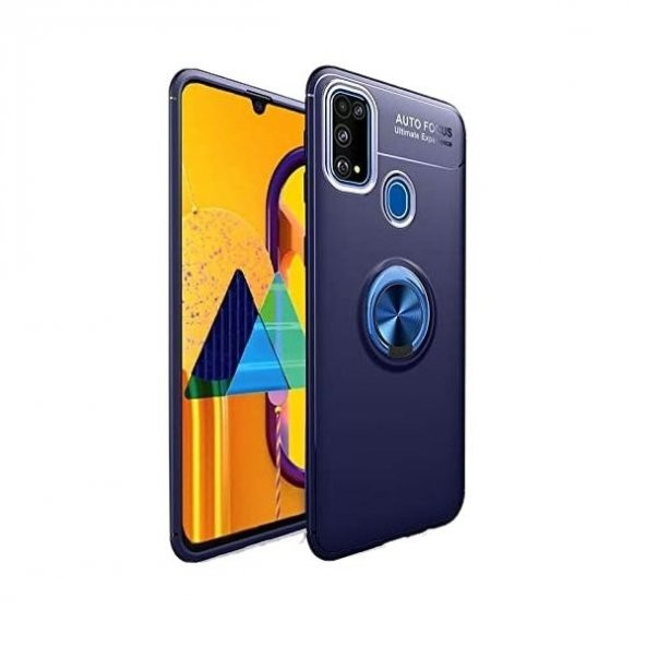 Teleplus Samsung Galaxy M31 Kılıf Ravel Yüzüklü Standlı Silikon - 7