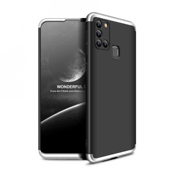 Teleplus Samsung Galaxy A21S Kılıf 360 Ays zore Sert Kapak - 4