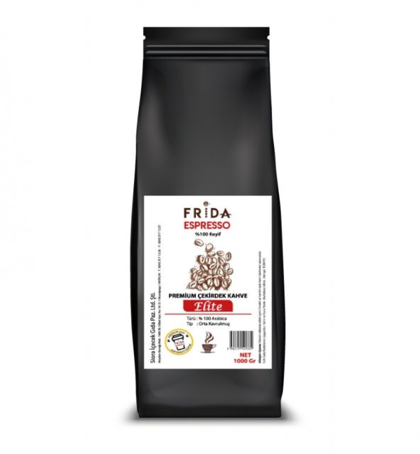 Frida Espresso Premium Çekirdek Kahve - Elite 1.000 Gr.