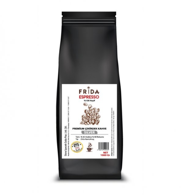 Frida Espresso Premium Çekirdek Kahve - Silver 1.000 Gr
