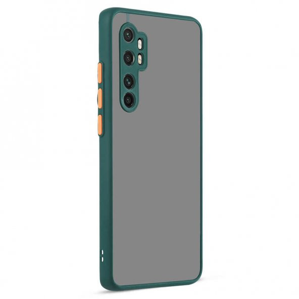 Xiaomi Mi Note 10 Lite Kılıf Kamera Korumalı Mat Sert Lüx Rubber - 4