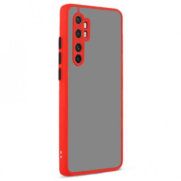 Xiaomi Mi Note 10 Lite Kılıf Kamera Korumalı Mat Sert Lüx Rubber - 7
