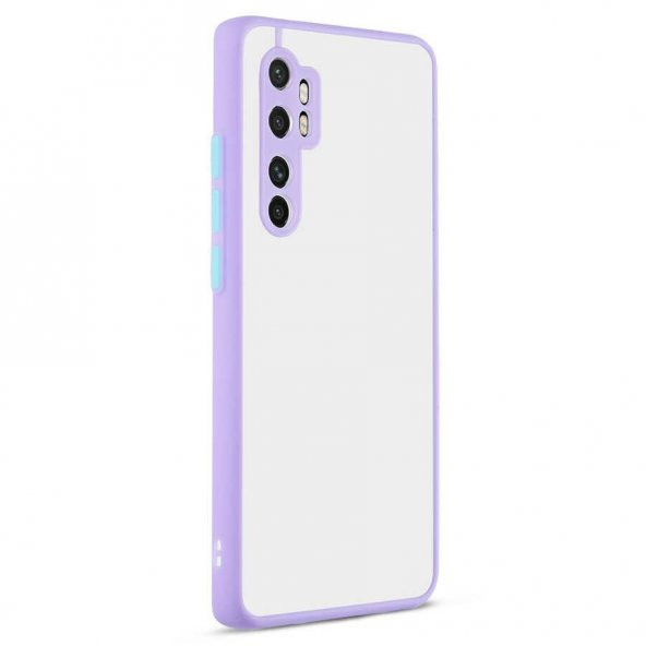 Xiaomi Mi Note 10 Lite Kılıf Kamera Korumalı Mat Sert Lüx Rubber - 9