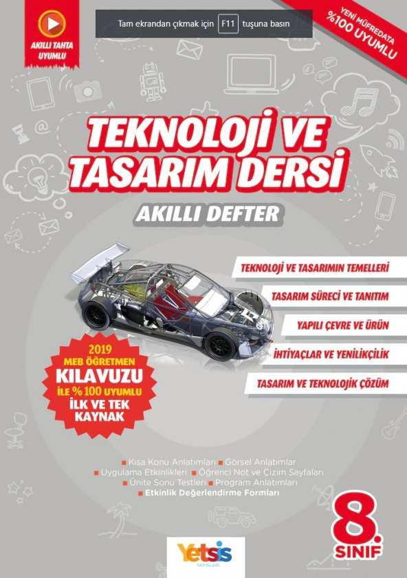 Teknoloji ve Tasarım Dersi 8. Sınıf Akıllı Defter - 1