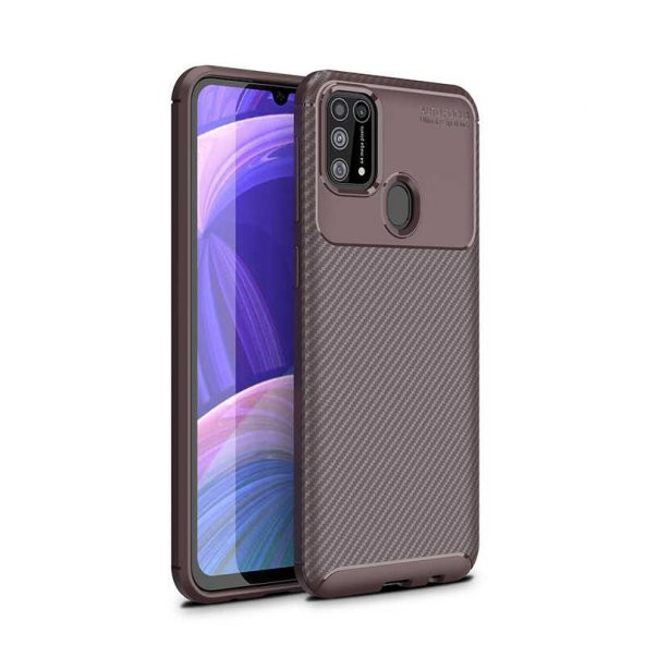 Teleplus Samsung Galaxy M21 Kılıf Negro Karbon Dokulu Silikon - 5