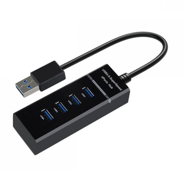 4 Port USB 3.0 Çoğaltıcı Çoklayıcı Hub Switch Çoklu Cihaz - 1