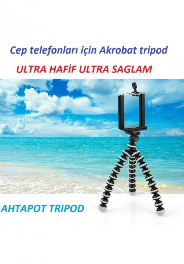 Cep Telefonlari &amp Digital Camera Uyumlu 25cm Ahtapot Tripod 2in1
