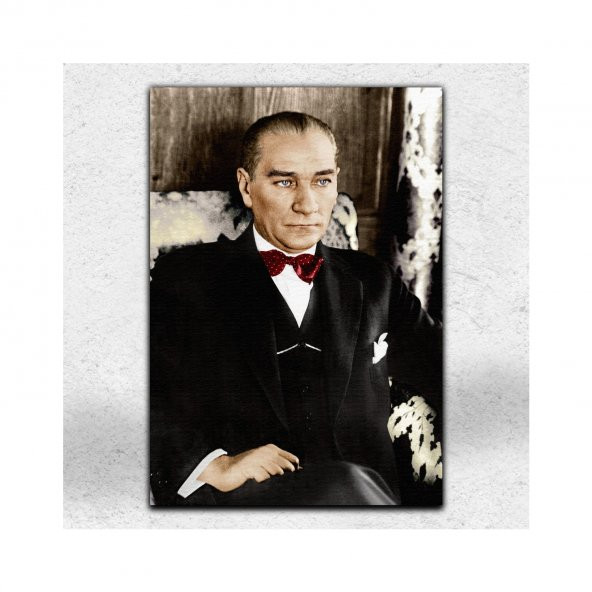 İyi Olsun Atatürk Portresi Dekoratif Kanvas Tablo 100 x 140 cm