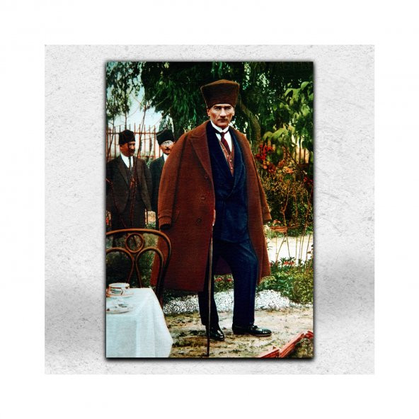 İyi Olsun Kalpaklı Atatürk Portresi Kanvas Tablo 70 x 100 cm