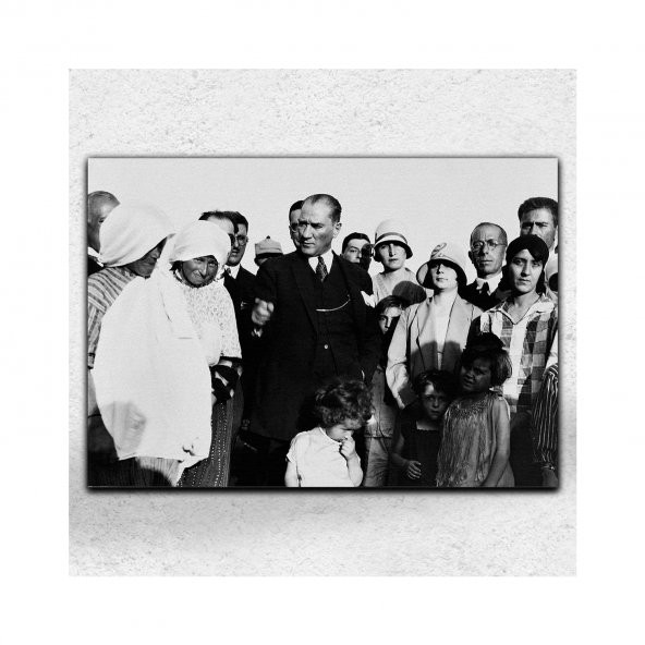 İyi Olsun Mustafa Kemal Atatürk Cephe Kanvas Tablo 60 x 90 cm