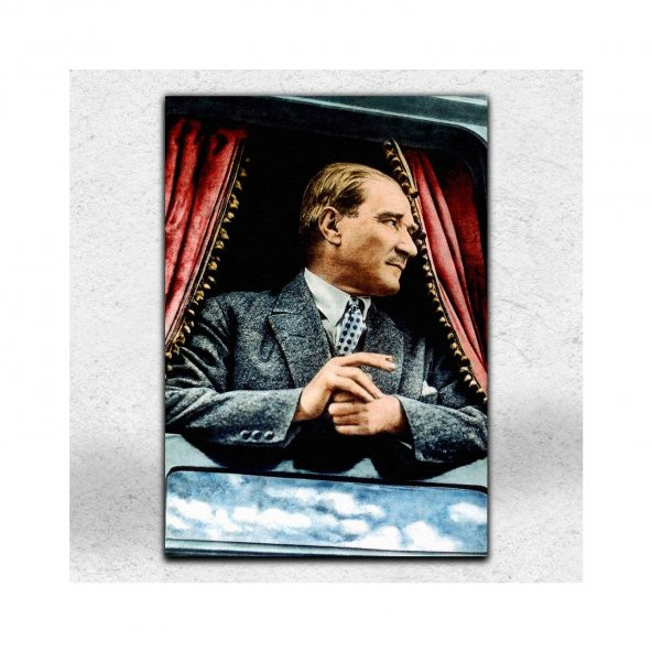 İyi Olsun Mustafa Kemal Atatürk Dekoratif Kanvas Tablo 80 x 115 cm