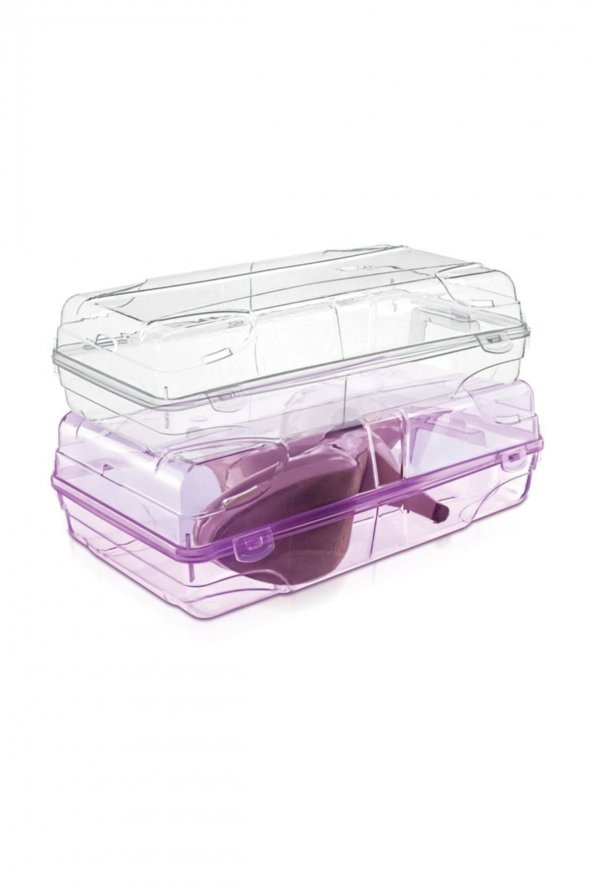 Şeffaf Bayan Ayakkabı Saklama Kutusu  (10 Adet )