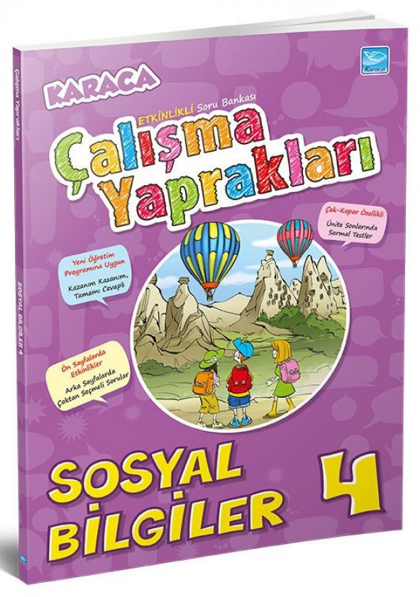Karaca Eğitim Yayınları 4. Sınıf Sosyal Bilgiler Etkinlikli Soru Bankası Çalışma Yaprakları