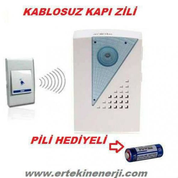 TECHNOMAX WİRELESS KABLOSUZ UZAKTAN KUMANDALI KAPI ZİLİ (36 MELODİLİ)---(1 YIL GARANTİ)