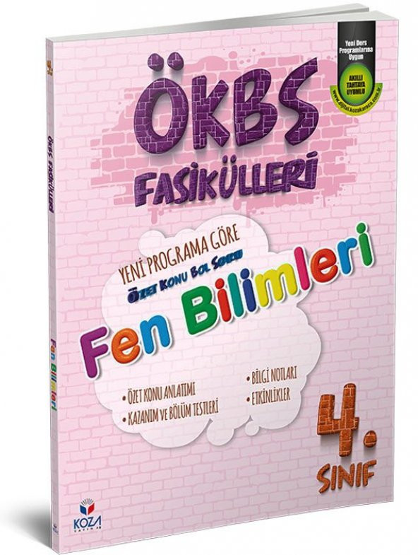 Koza Yayın ÖKBS (Özet Konu Bol Soru) Fasikülleri Fen Bilimleri 4