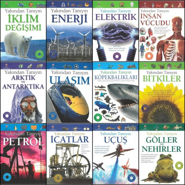 Tübitak Popüler Bilim Yakından Tanıyın 12 Kitap Set (14+Yaş)