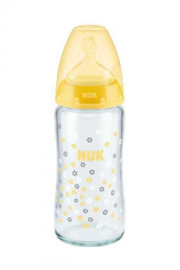 Nuk First Choice Cam Biberon 240 ml Sarı - 1