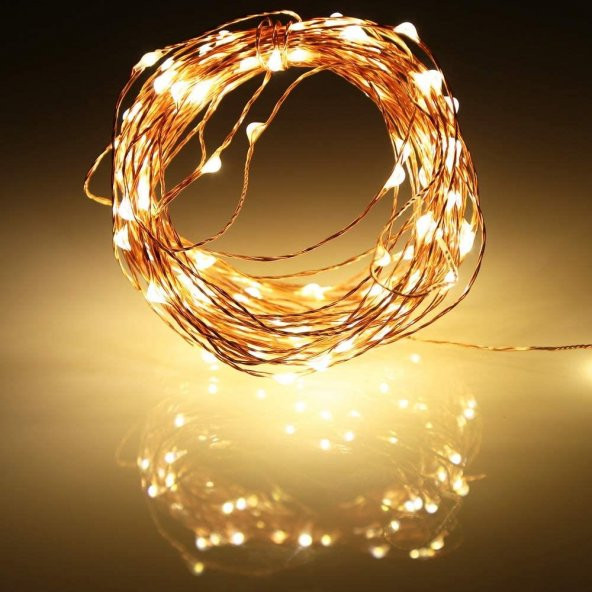 5metre 50li Peri Led Işık Şerit Pilli Aydınlatma Dekor - 6