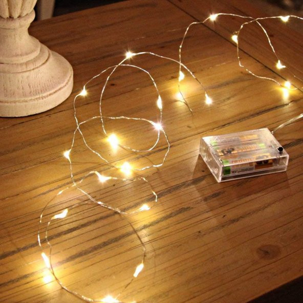5metre 50li Peri Led Işık Şerit Pilli Aydınlatma Dekor - 7
