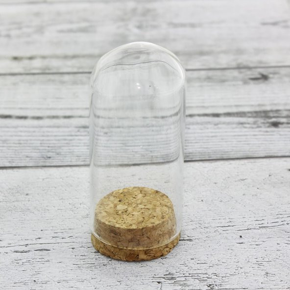 12 Adet 3,5 x 8cm Küçük Cam Ters Şişe Fanus Terrarium - 2