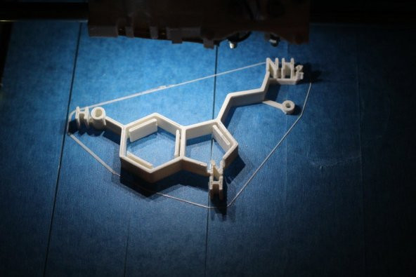 Serotonin Molekülü Dekoratif Biblo Dekor Hediyelik Süs Eşya