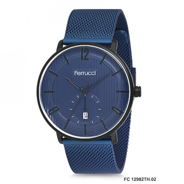 FERRUCCİ METAL KORDON ERKEK KOL SAATİ LACİVERT FC 12982TH.02 - 3