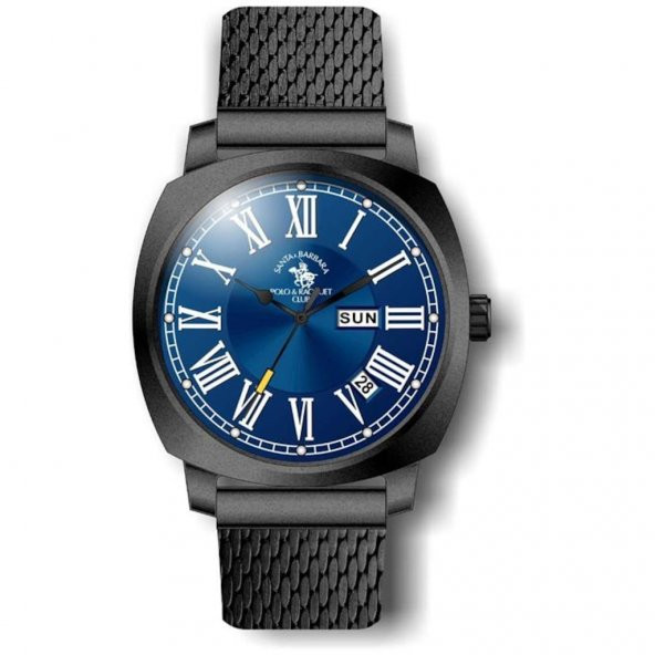 SANTA BARBARA POLO SB.1.10080.5 TAKVİMLİ HASIR ERKEK KOL SAATİ - 1