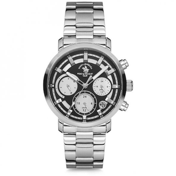 SANTA BARBARA POLO SB.5.1178.1 TAKVİMLİ ÇELİK BAYAN KOL SAATİ - Resim 4