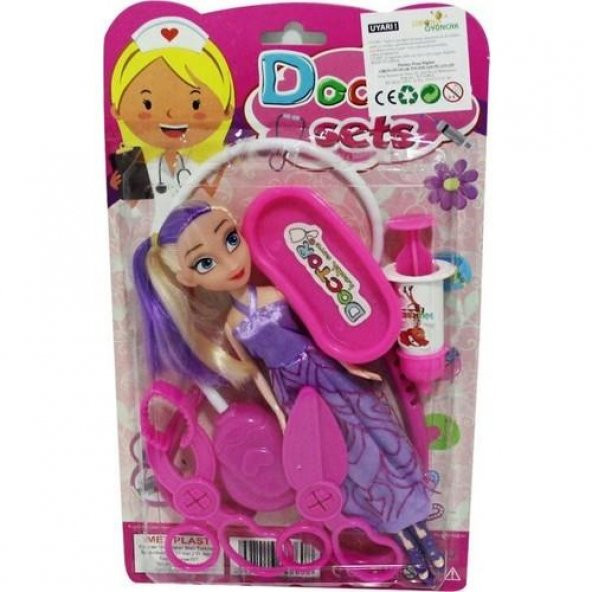 LİMON MY LITTLE BABY KARTELA BEBEKLİ DOKTOR SET LMN035 - 2
