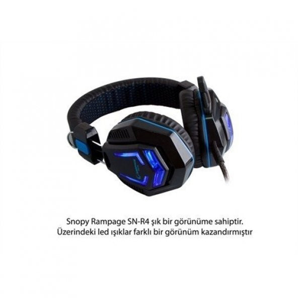Snopy SN-R4 Siyah Gaming Headset Mikrofonlu Kulaklık - Resim 4