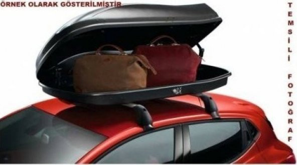 Fıat Punto Araç Üstü Port Bagaj Tabut Bagaj 350 Litre SİYAH RENK - 4