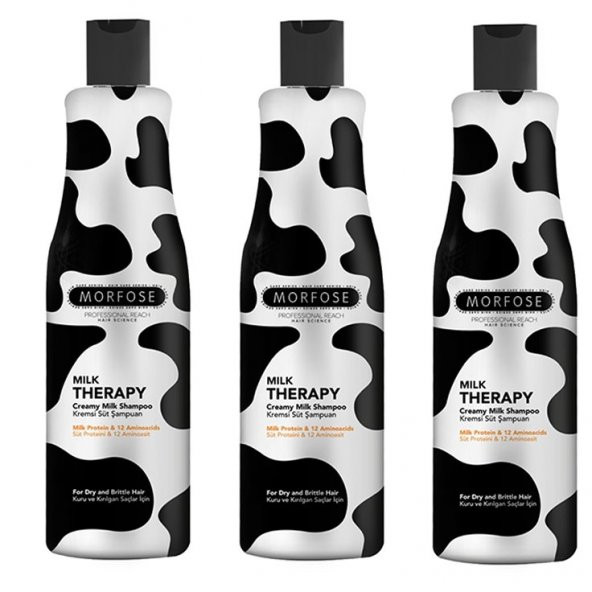 Morfose Milkshake Therapy Süt Şampuan 400Ml (3 adet) - 1