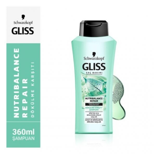 Glıss Şampuan Nutrıbalance Repaır Dökülme Karşıtı 360 Ml