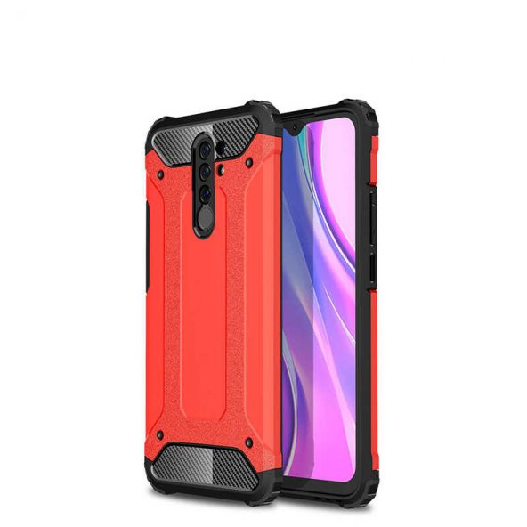 Xiaomi Redmi 9 Kılıf Armor Hybrid Zırh Ultra Koruma - 5