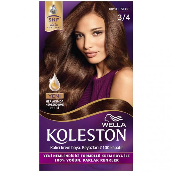 Koleston Set Saç Boyası 3/4 Koyu Kestane - 2