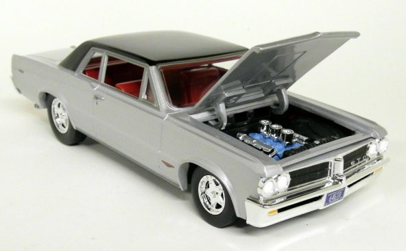 Autoworld 1/24 Ölçek - 1964 Pontiac GTO Silver - 3