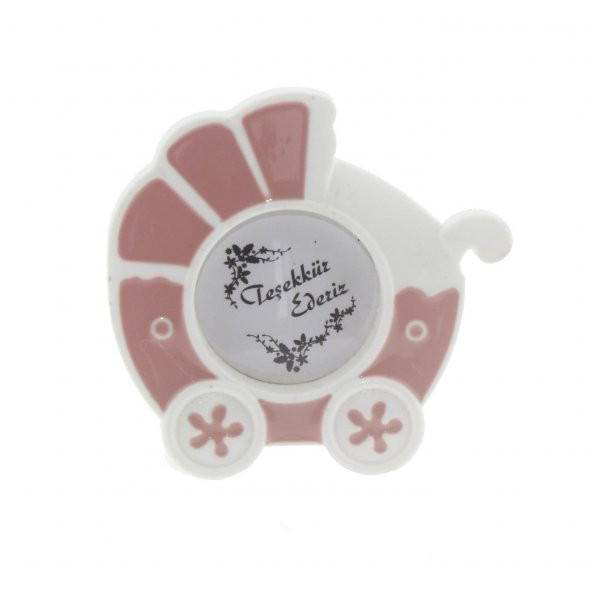 3 Adet 8cm Bebek Arabası Puset Fotoğraf Çerçevesi - 2