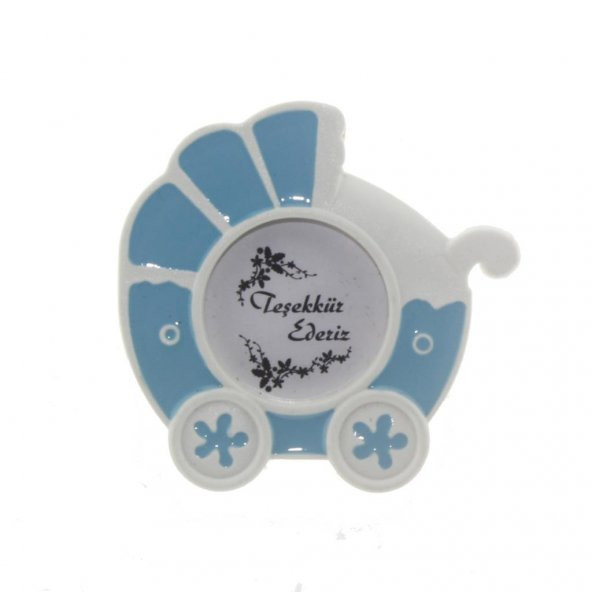 3 Adet 8cm Bebek Arabası Puset Fotoğraf Çerçevesi - 4