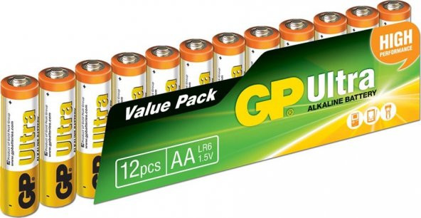 GP Ultra Alkalin 12li AA Boy Kalem Pil (GP15AU-VS12)
