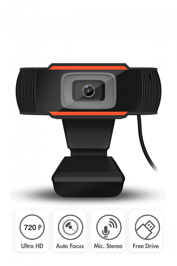 Mikrofonlu Hd Webcam Kamera 720p