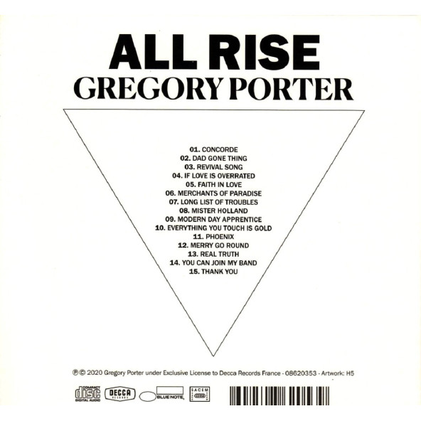 GREGORY PORTER - ALL RISE (DIGIBOOK DELUXE) (CD) (2020) - 2