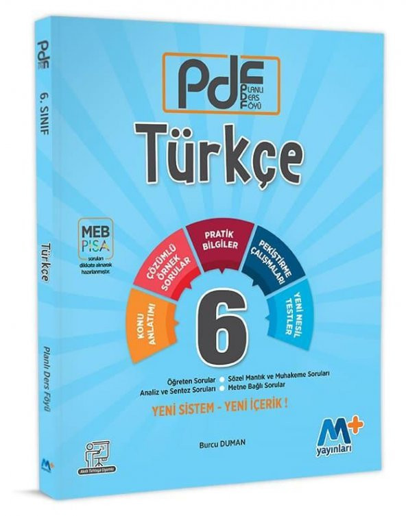 6. Sınıf Türkçe PDF Planlı Ders Föyü Martı Okul Yayınları