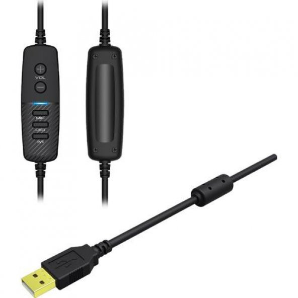 Gamepower Mihawk 7.1 Surround Rgb Oyuncu Kulaklığı Siyah - Resim 4