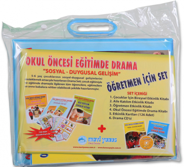 Mavi Yunus Okul Öncesi Eğitimde Drama / Öğretmenler İçin Set (Çantalı) - 2