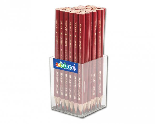 Adel Kırmızı Renkli Jumbo Kurşun Kalem 48 Li Paket (2063140107)