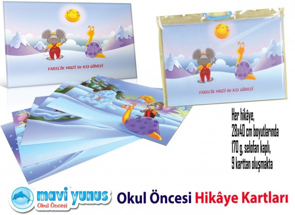 Mavi Yunus Farecik Muzi ile Kış Güneşi Hikaye Kartı (3-4-5 Yaş) - 2