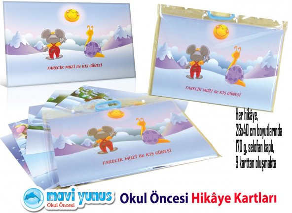 Mavi Yunus Farecik Muzi ile Kış Güneşi Hikaye Kartı (3-4-5 Yaş) - 3