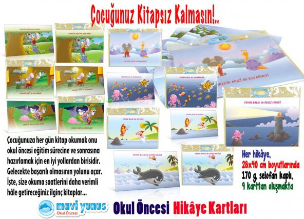 Mavi Yunus Farecik Muzi ile Salyangoz Hikaye Kartı (3-4-5 Yaş) - 5