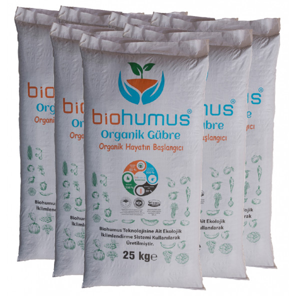Biohumus Organik Gübre 25 Kg ONLU