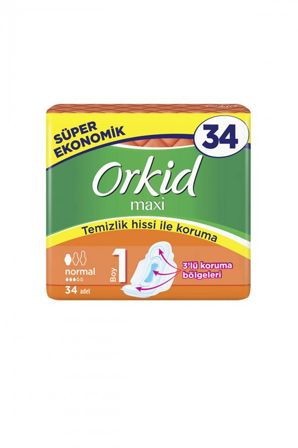 Orkid Maxi Normal 34 Adet